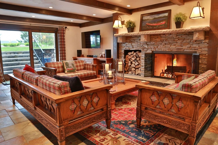 Fireplace Interior Design - Lakeside Living