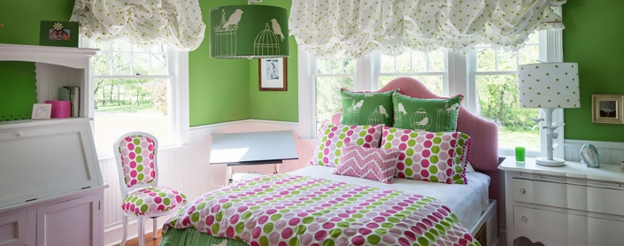 Green Bedroom - Lakeside Living Design