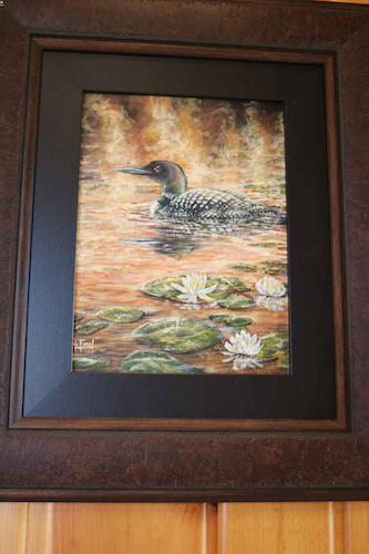 northwoods wi 54545 lakeside living cabin art ideas loon painting oil canvas