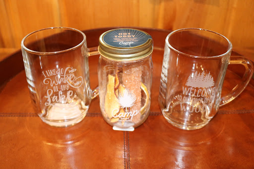 Hot Toddy kit in mason jar with two glass mugs Manitowish Waters WI