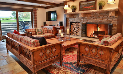 Lakeside-Living_Manitowish-Waters_Northwoods-WI_What-it-is-Really-Like-to-Work-with-an-Interior-Designer_Lower-Level-Living-Room-in-Upscale-Cabin